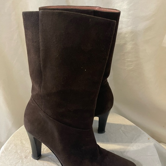 Gucci Suede Mud Calf Boots - Picture 4 of 9